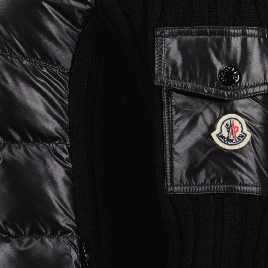 Jaquetas Veste bi-matière Moncler Preto Femme