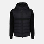 Jaquetas Veste bi-matière Moncler Preto Homme