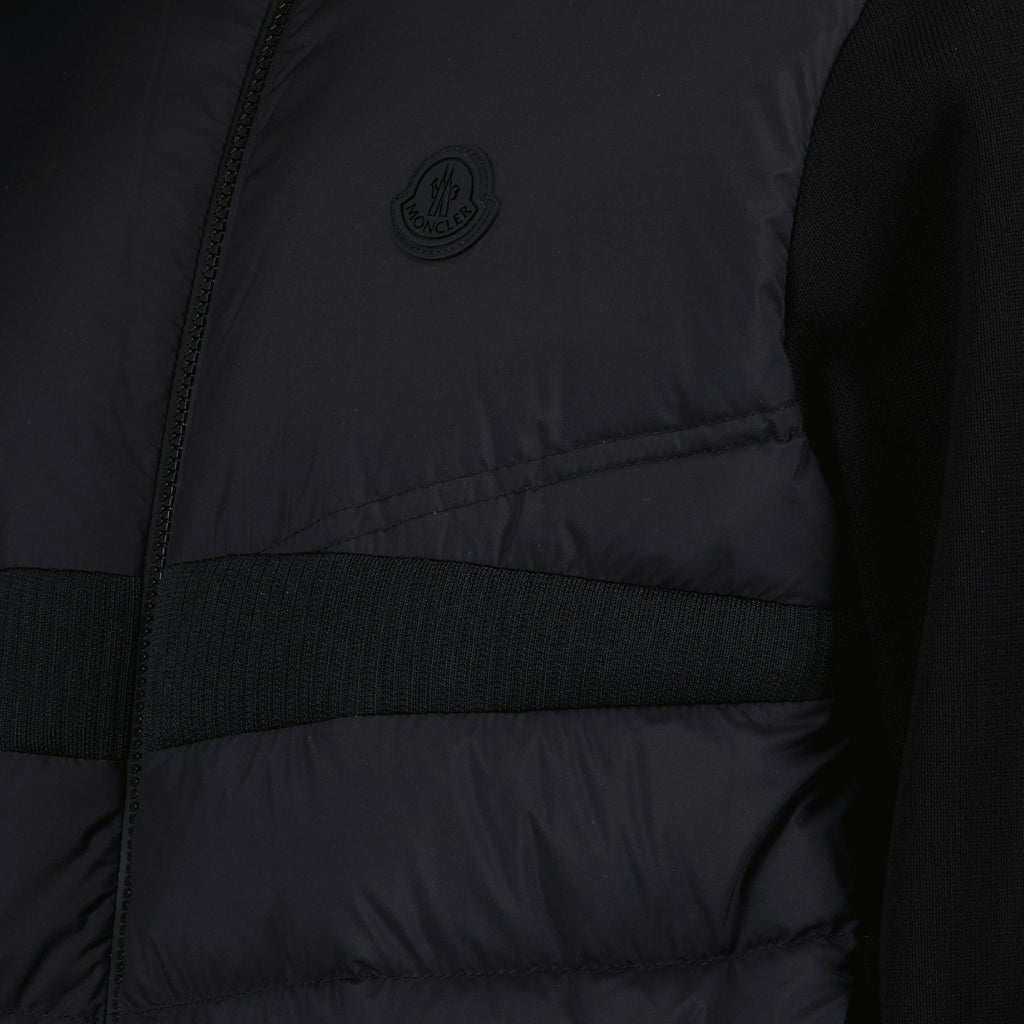Jaquetas Veste bi-matière Moncler Preto Homme