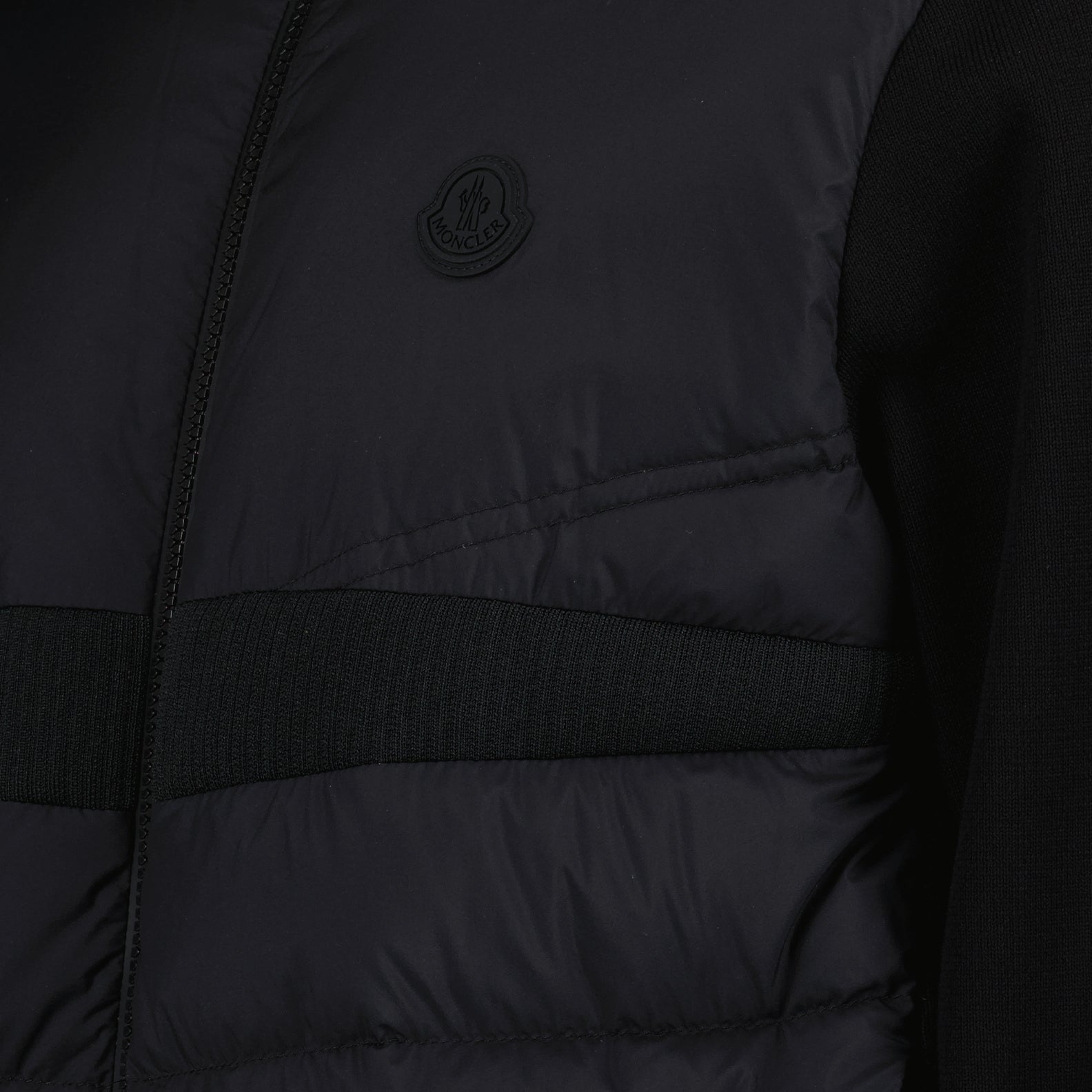 Jaquetas Veste bi-matière Moncler Preto Homme