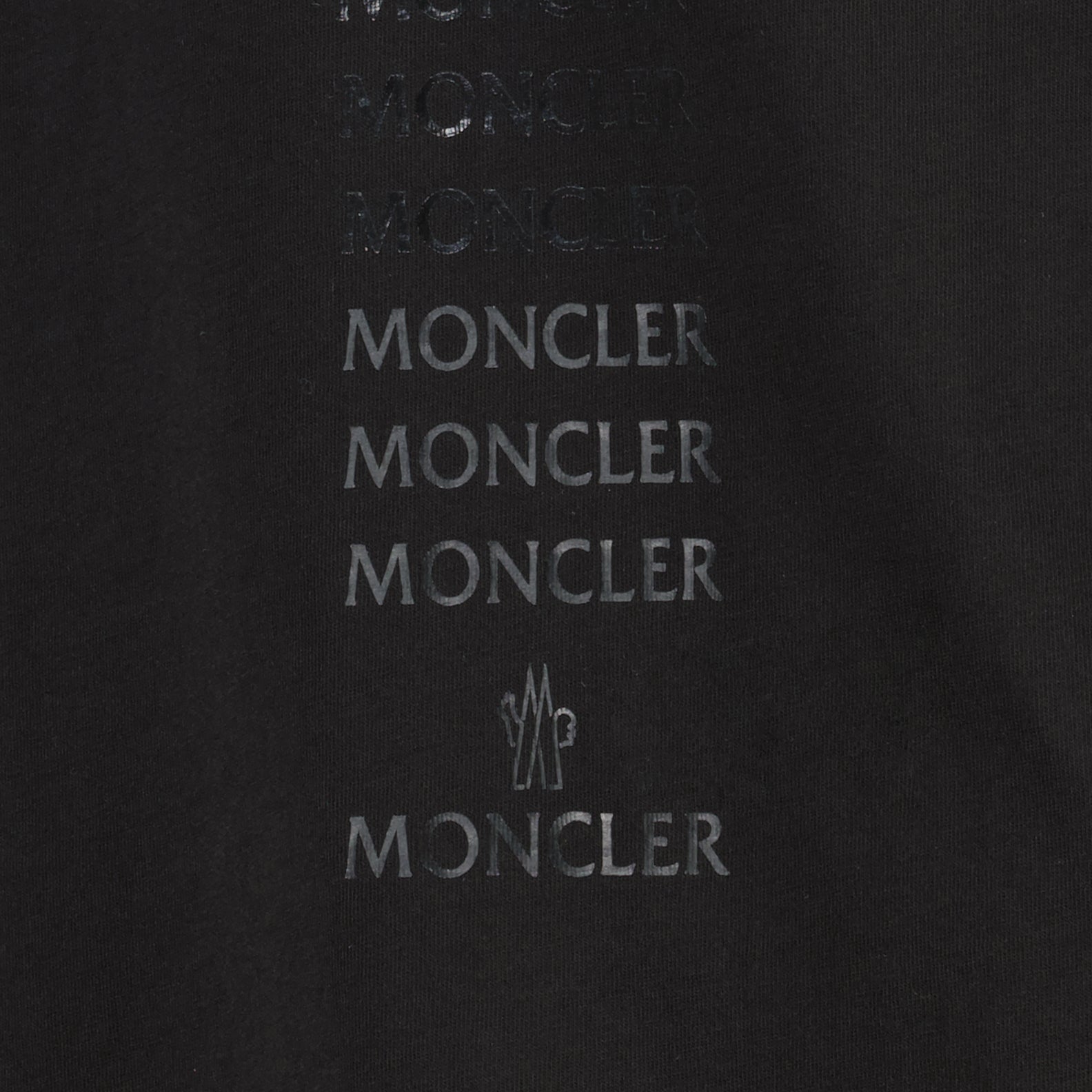 Camisetas T-shirt à logo Moncler Preto Homme