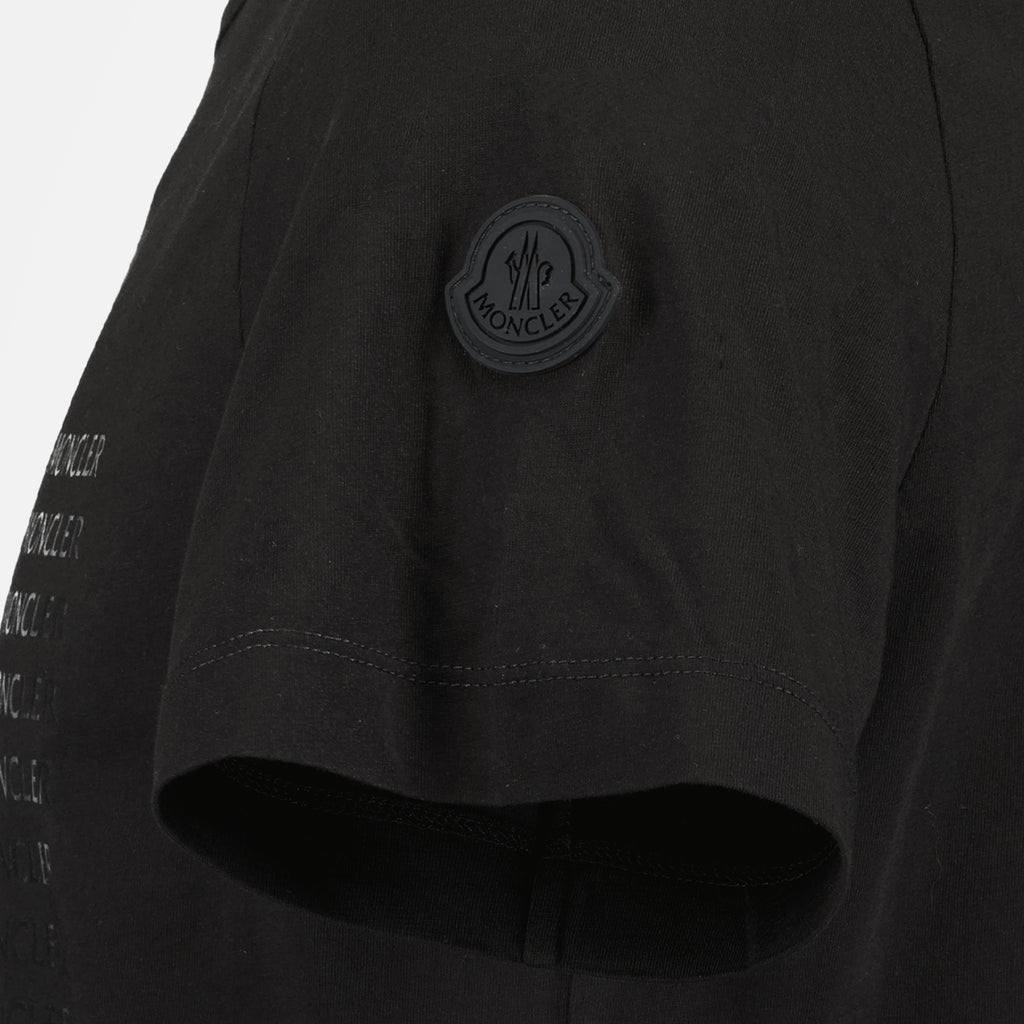 Camisetas T-shirt à logo Moncler Preto Homme