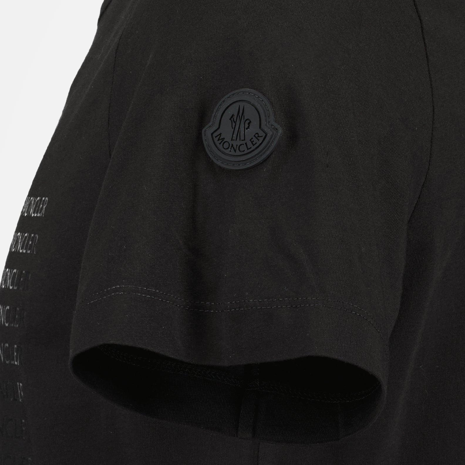 Camisetas T-shirt à logo Moncler Preto Homme