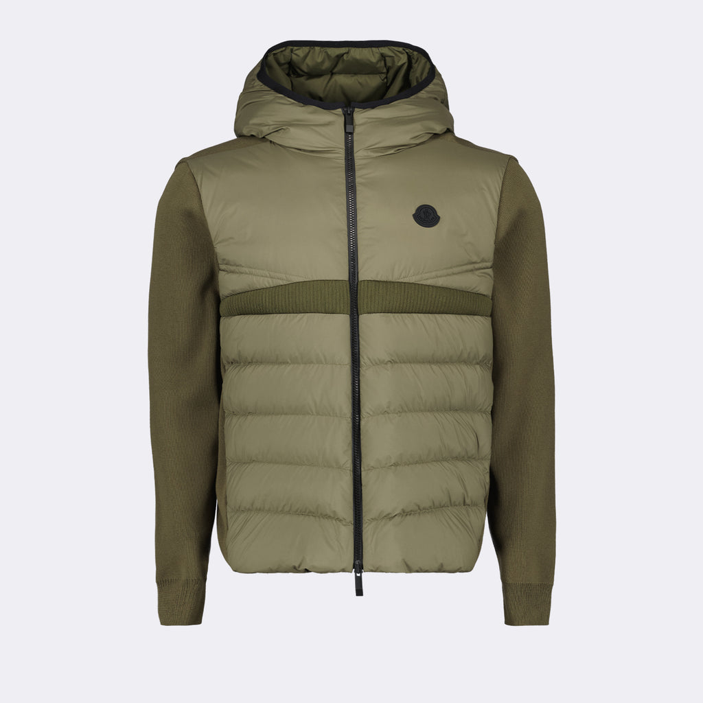 Jaquetas Veste bi-matière Moncler Cáqui Homme