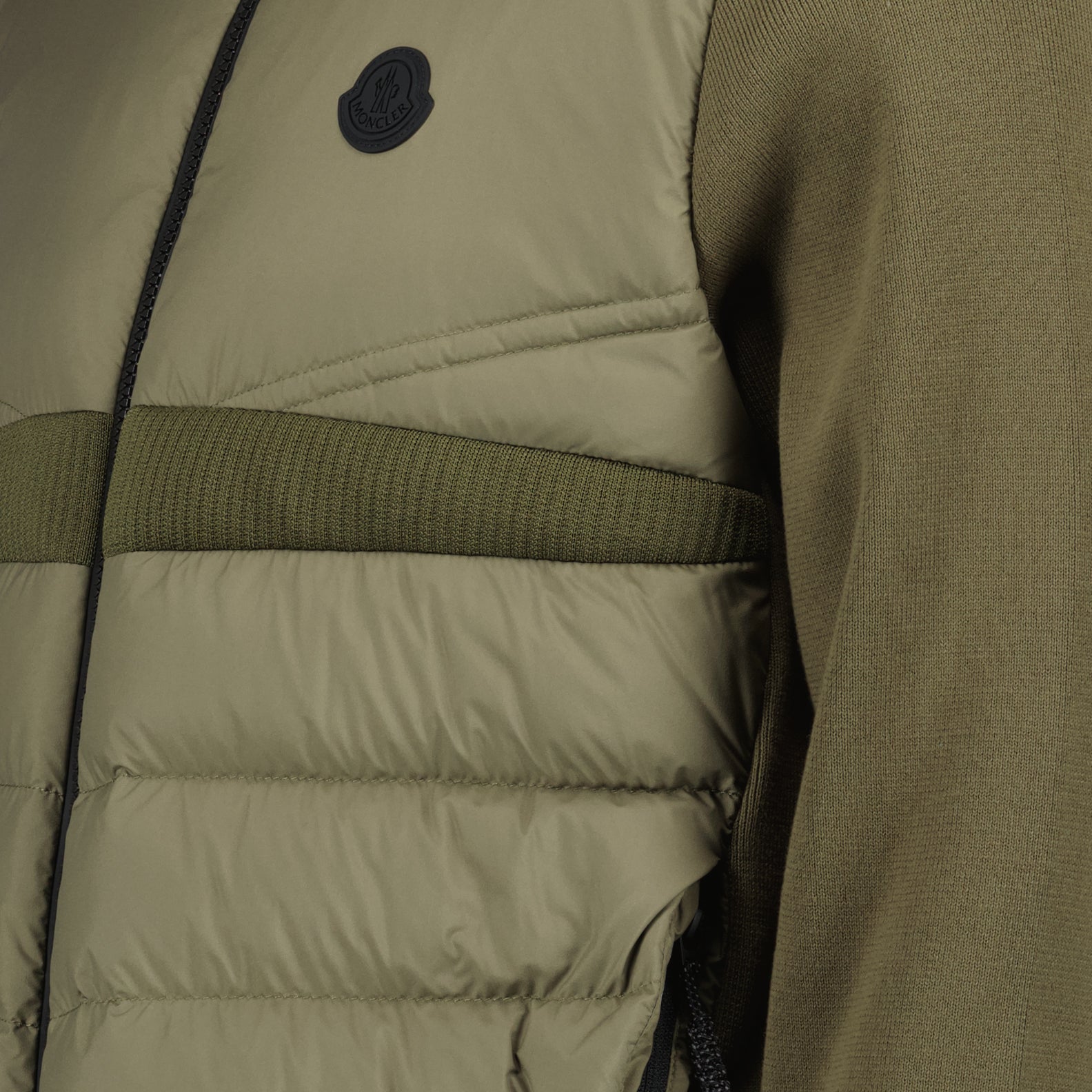 Jaquetas Veste bi-matière Moncler Cáqui Homme