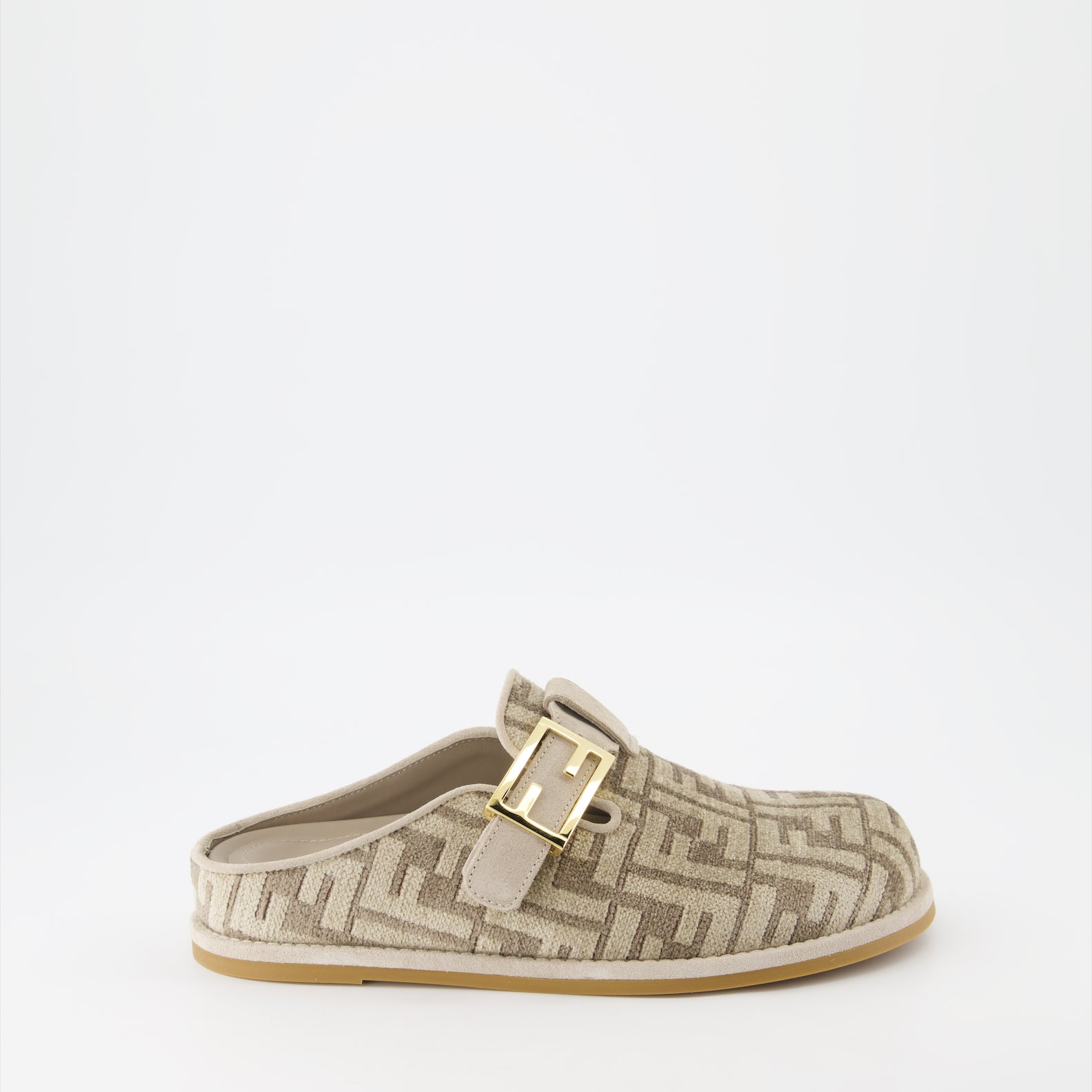 Zapatos abiertos Mules Fendi Feel Fendi Beige Femme