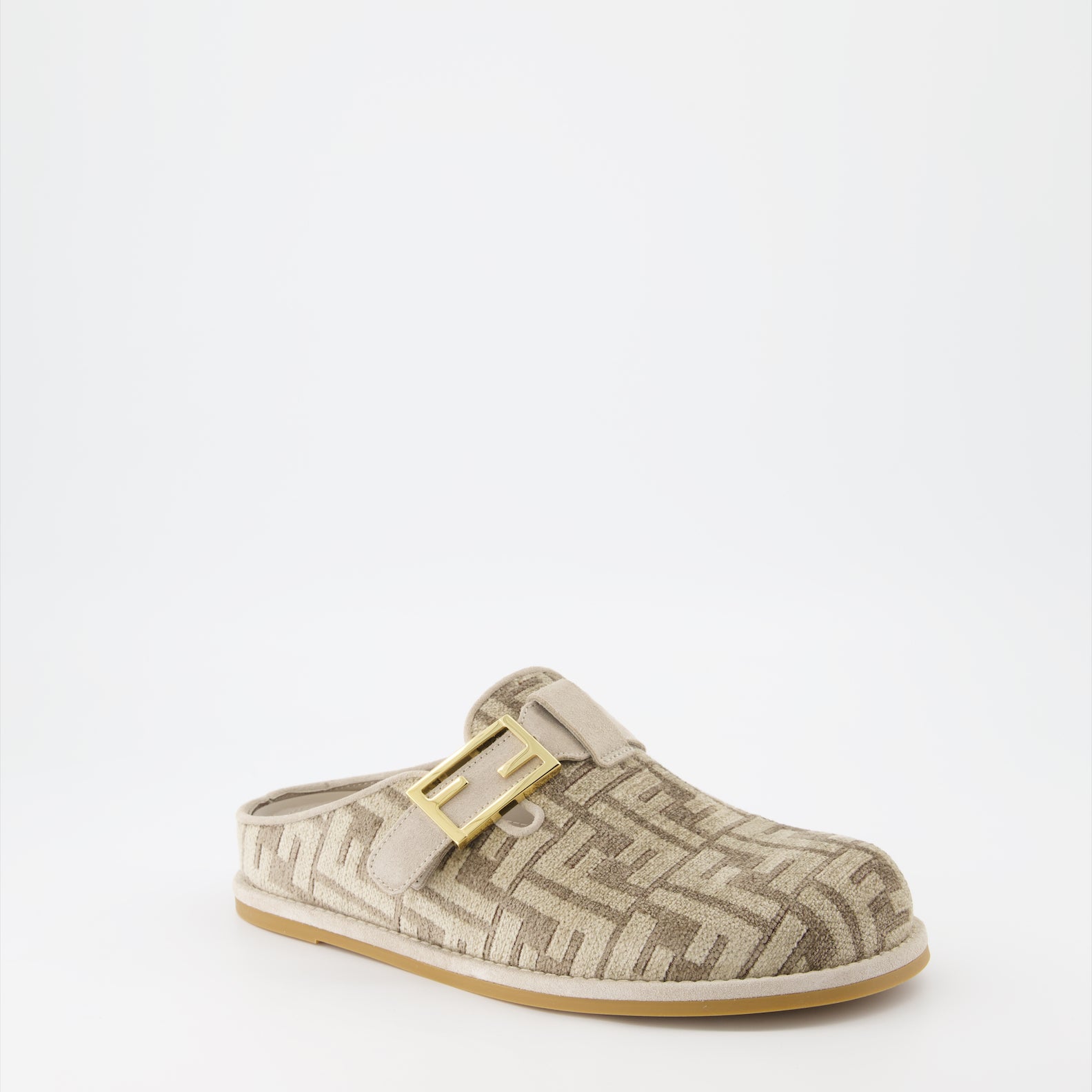 Zapatos abiertos Mules Fendi Feel Fendi Beige Femme