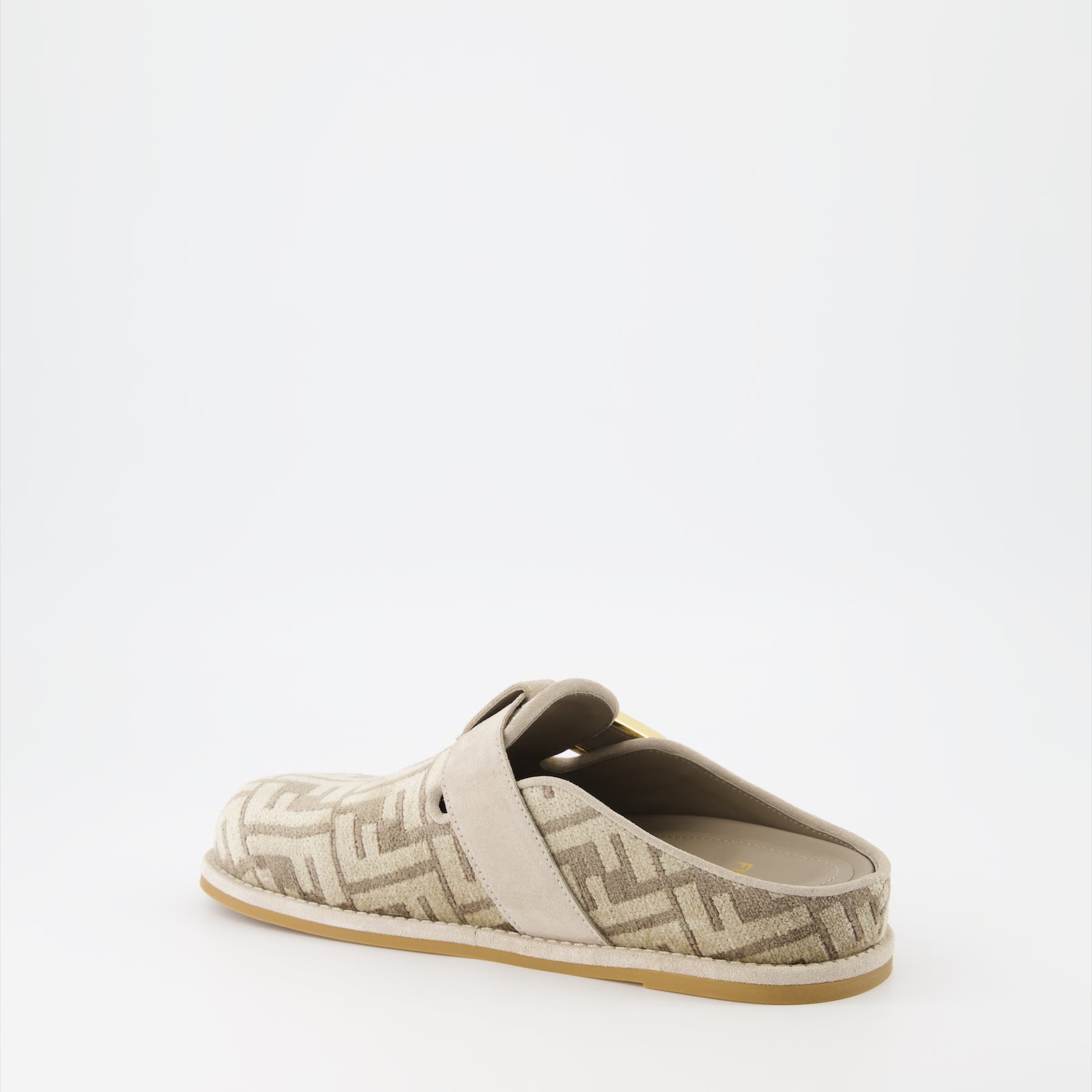Zapatos abiertos Mules Fendi Feel Fendi Beige Femme