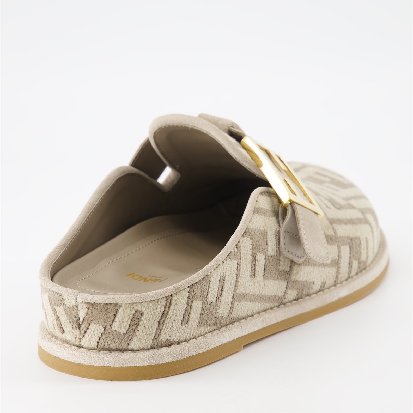 Zapatos abiertos Mules Fendi Feel Fendi Beige Femme