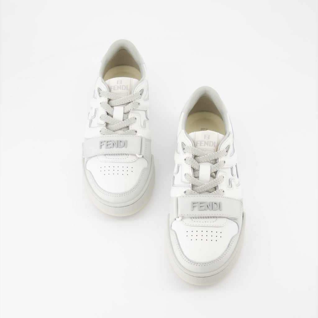 Baskets Baskets Fendi Match Fendi Gris Femme