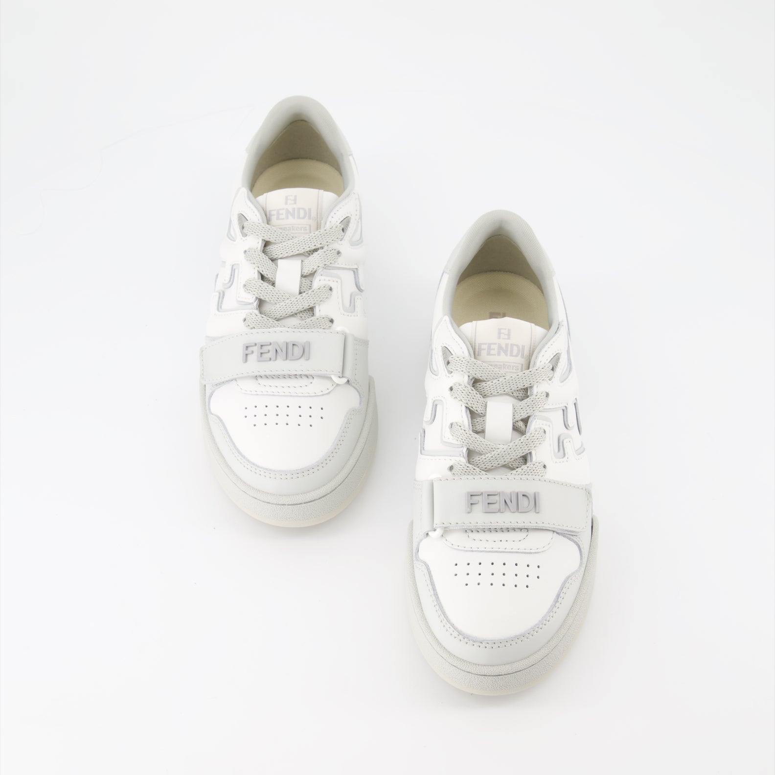 Baskets Baskets Fendi Match Fendi Gris Femme