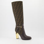 Boots Delfina Heeled Boots Fendi Brown Women