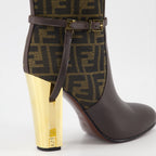 Boots Delfina Heeled Boots Fendi Brown Women