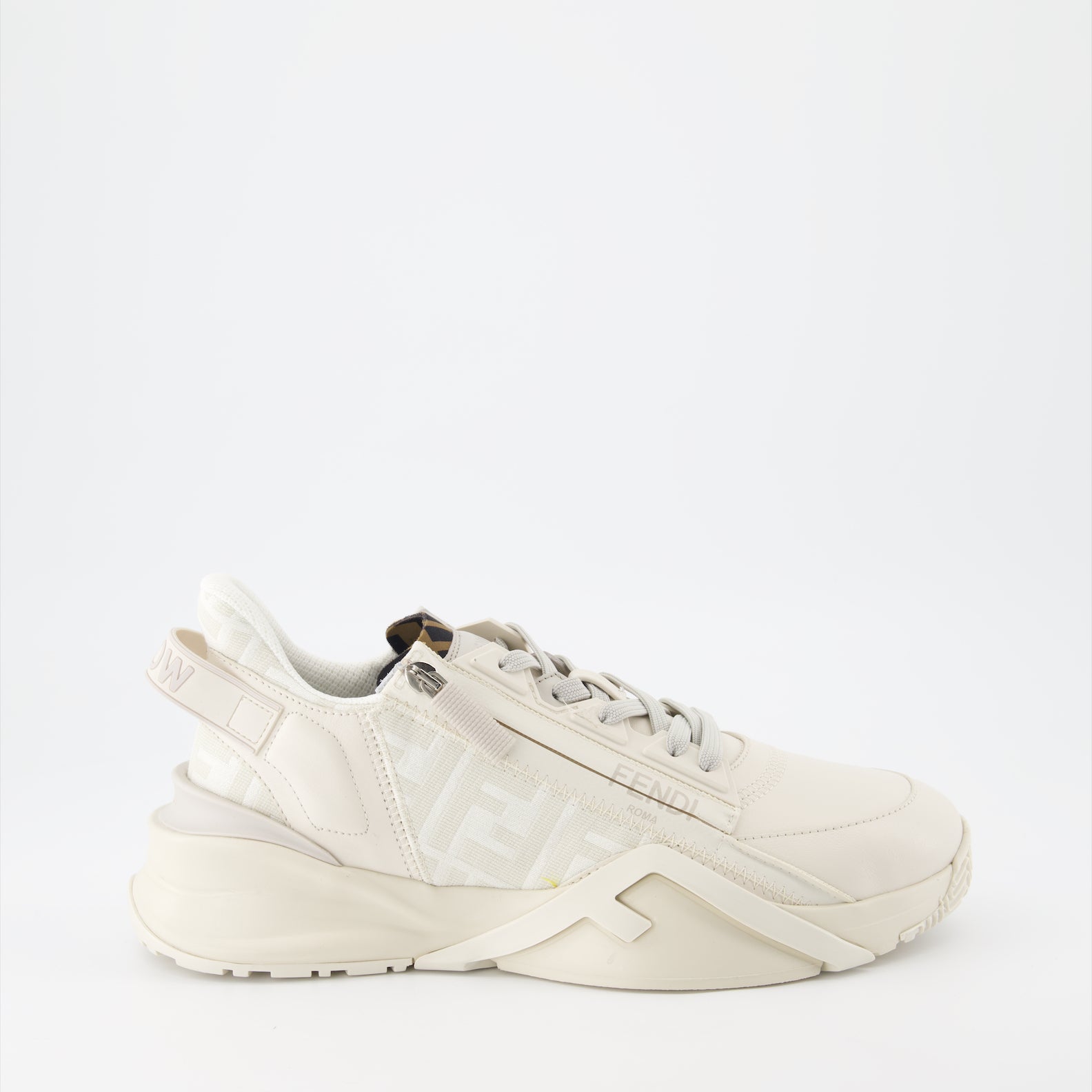 Baskets Baskets Fendi Flow Fendi Beige Homme