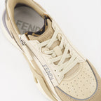 Baskets Baskets Fendi Flow Fendi Beige Femme
