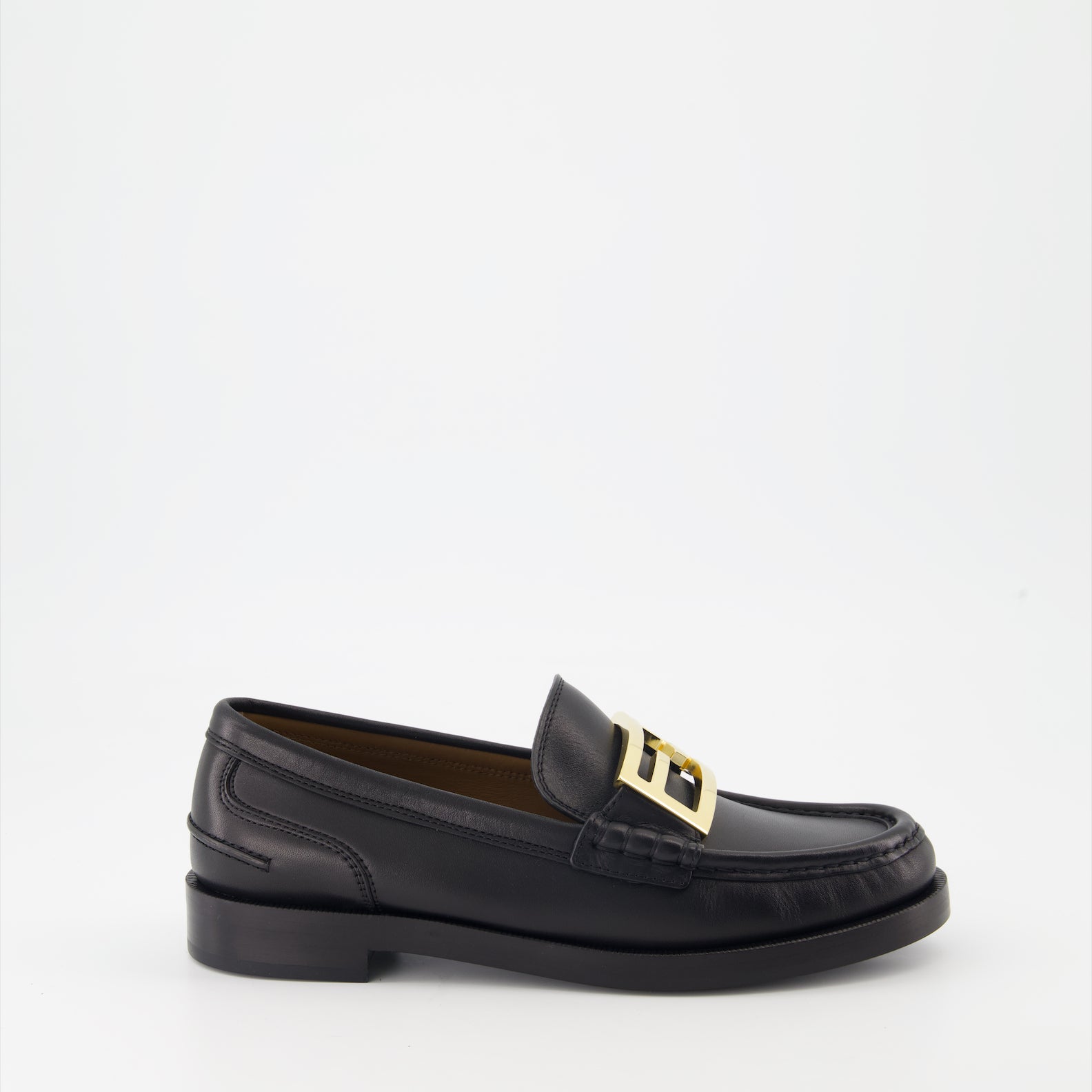 Mocassins Mocassins Baguette Fendi Noir Femme