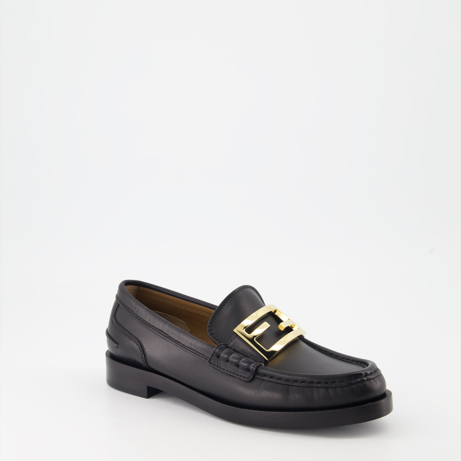Mocassins Mocassins Baguette Fendi Noir Femme