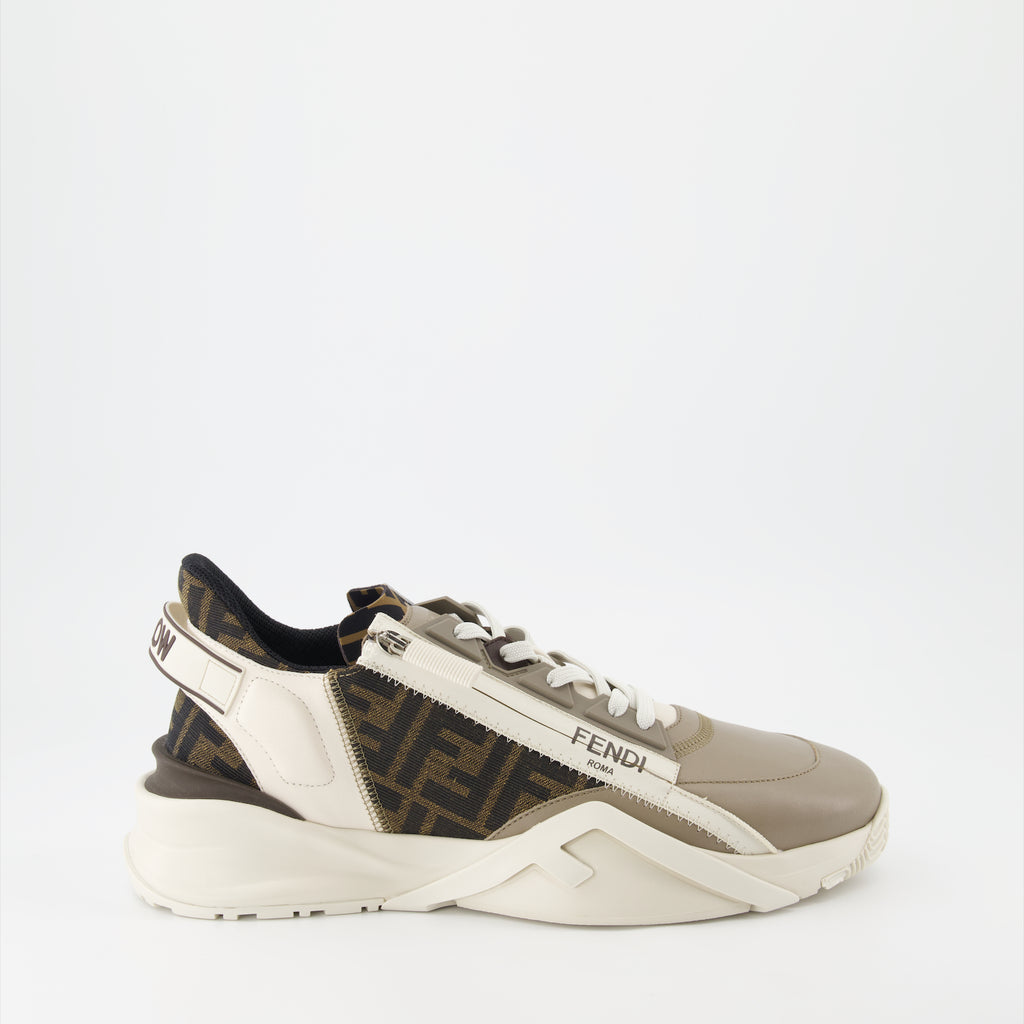 Baskets Baskets Fendi Flow Fendi Beige Homme
