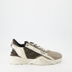 Baskets Baskets Fendi Flow Fendi Beige Homme