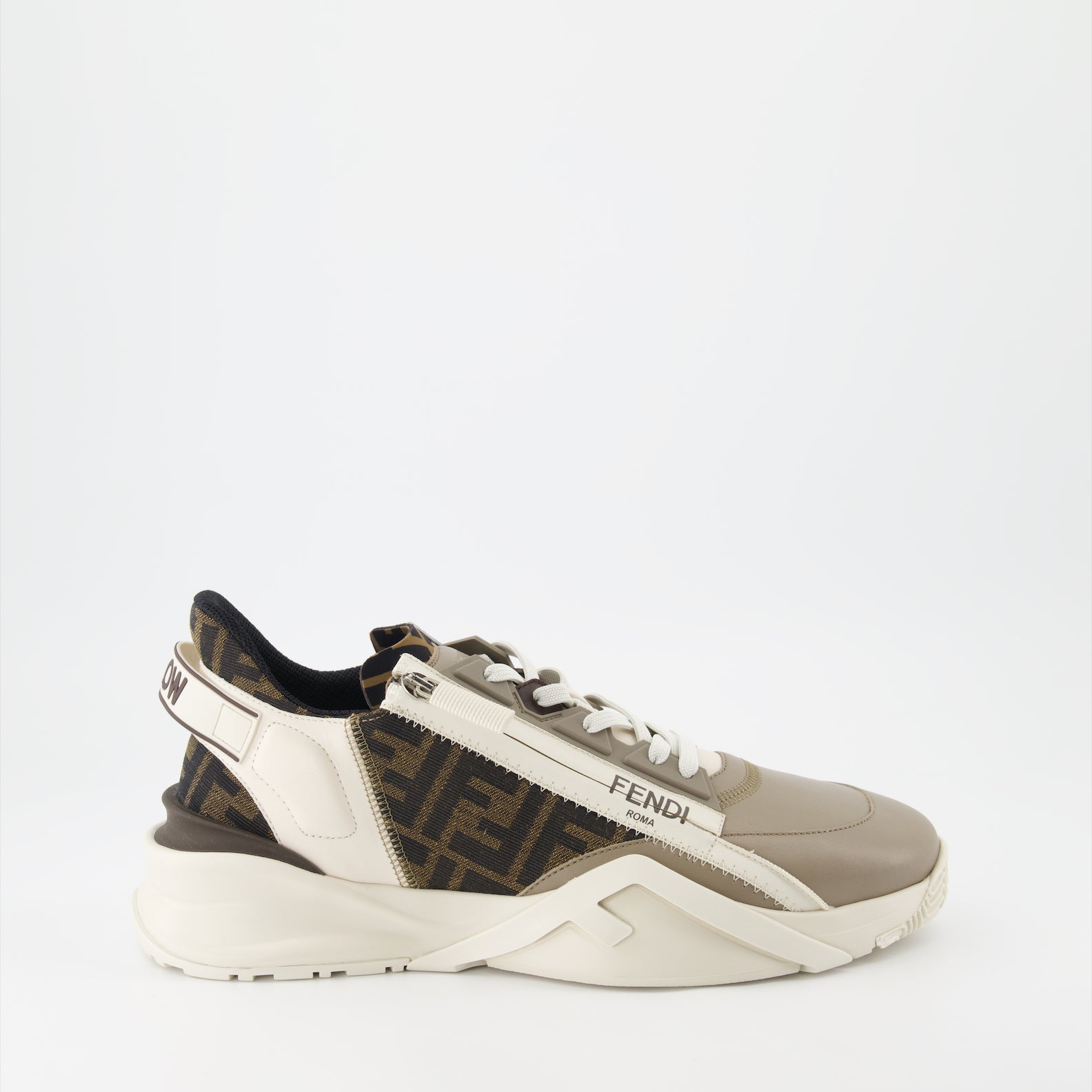 Baskets Baskets Fendi Flow Fendi Beige Homme