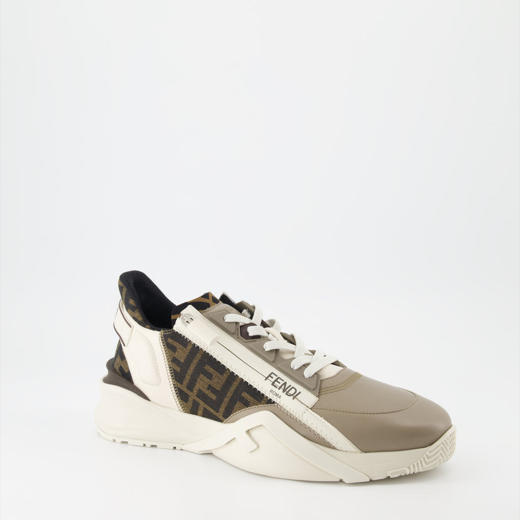 Baskets Baskets Fendi Flow Fendi Beige Homme