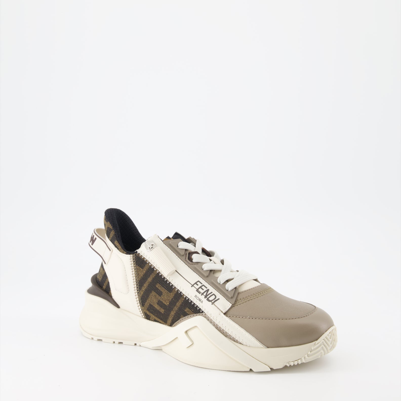 Baskets Baskets Fendi Flow Fendi Beige Femme