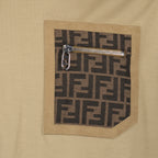 Camisetas T-shirt FF Fendi Bege Homme