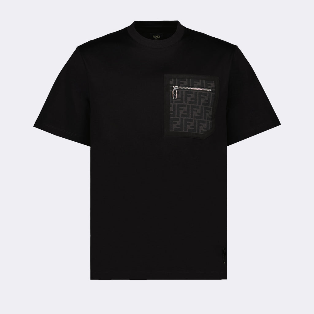 T-shirt T-shirt FF Fendi Nero Homme
