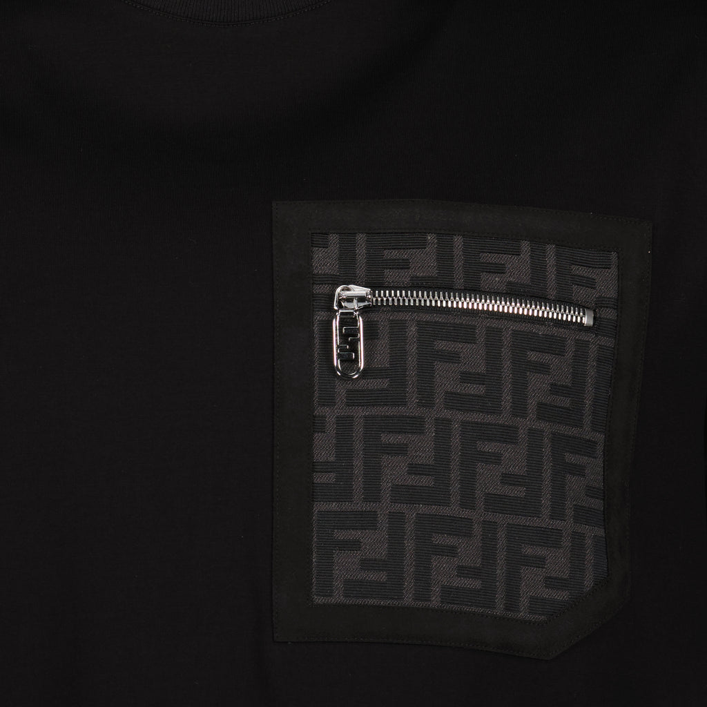 T-shirt T-shirt FF Fendi Nero Homme