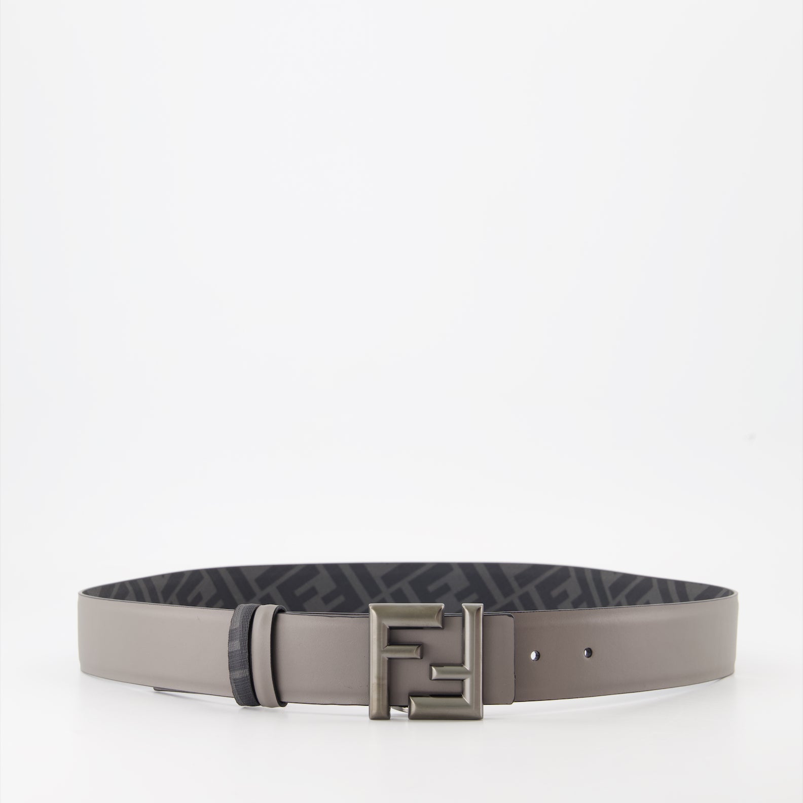 Cintos Ceinture FF Rounded Fendi Cinza Homme