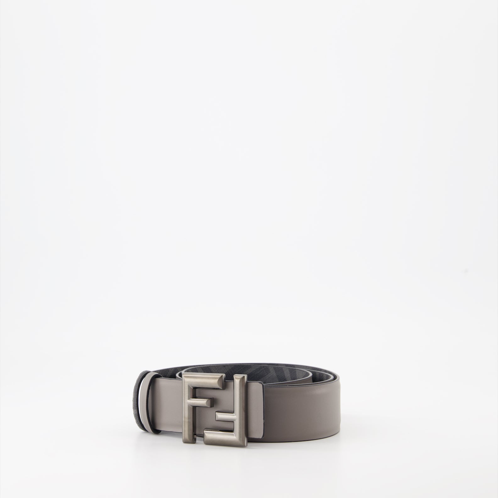 Cintos Ceinture FF Rounded Fendi Cinza Homme