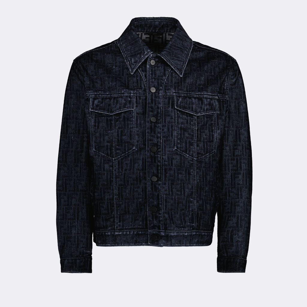 Vestes Veste en jean Fendi Bleu Homme