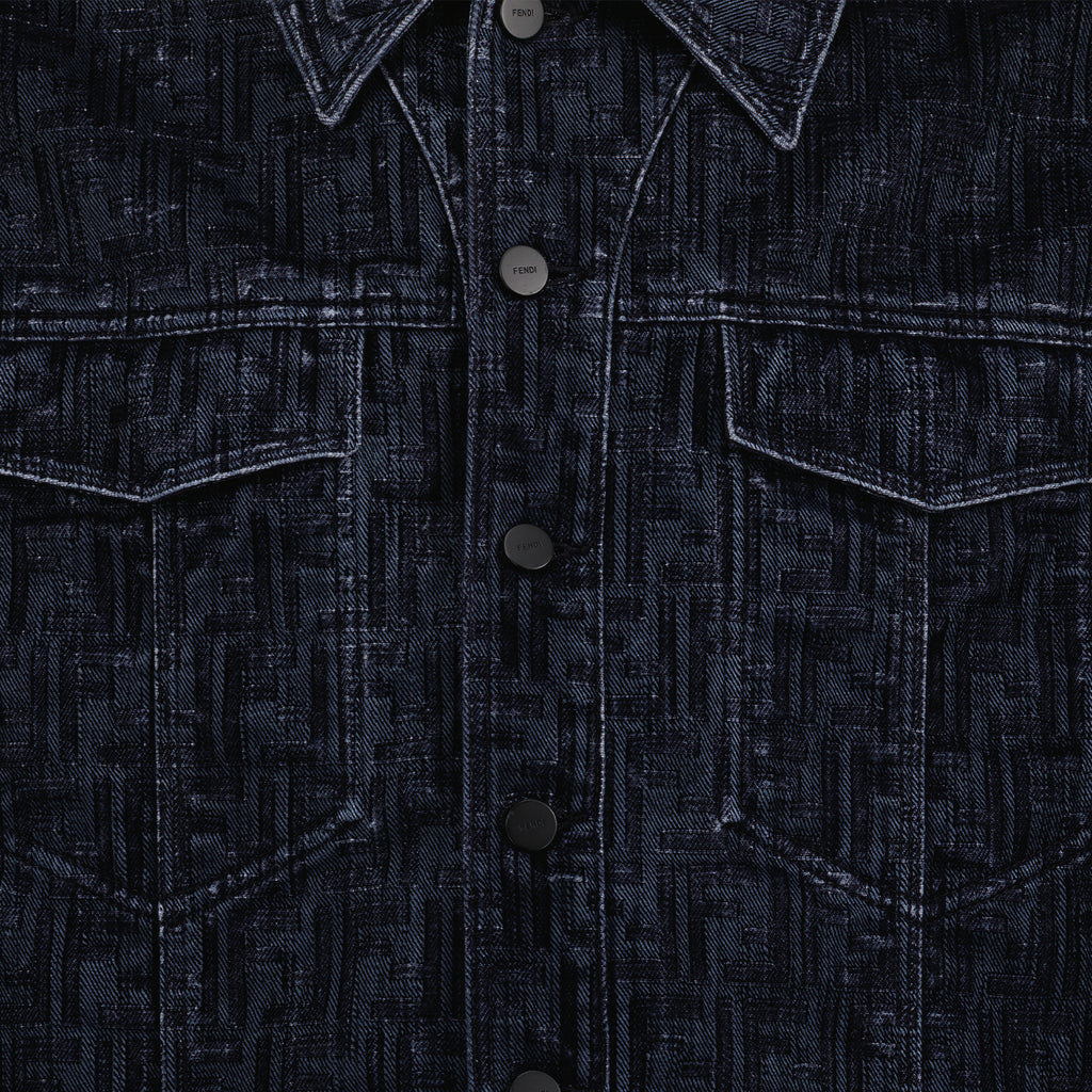 Vestes Veste en jean Fendi Bleu Homme