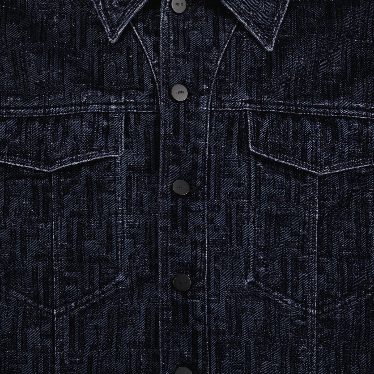 Vestes Veste en jean Fendi Bleu Homme