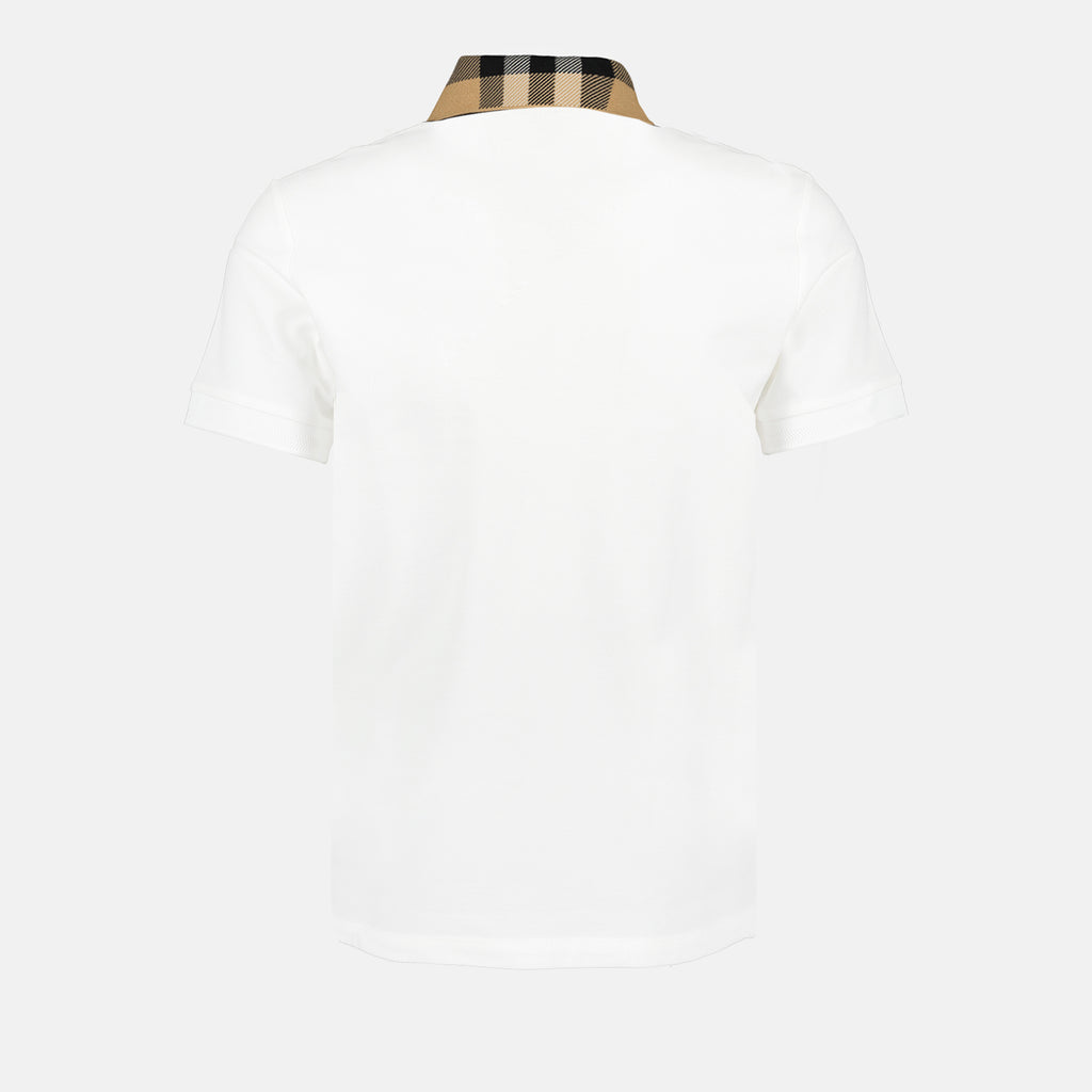 Polo shirts Check collar polo shirt Burberry White Man