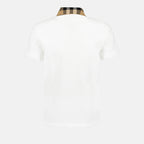 Polo shirts Check collar polo shirt Burberry White Man