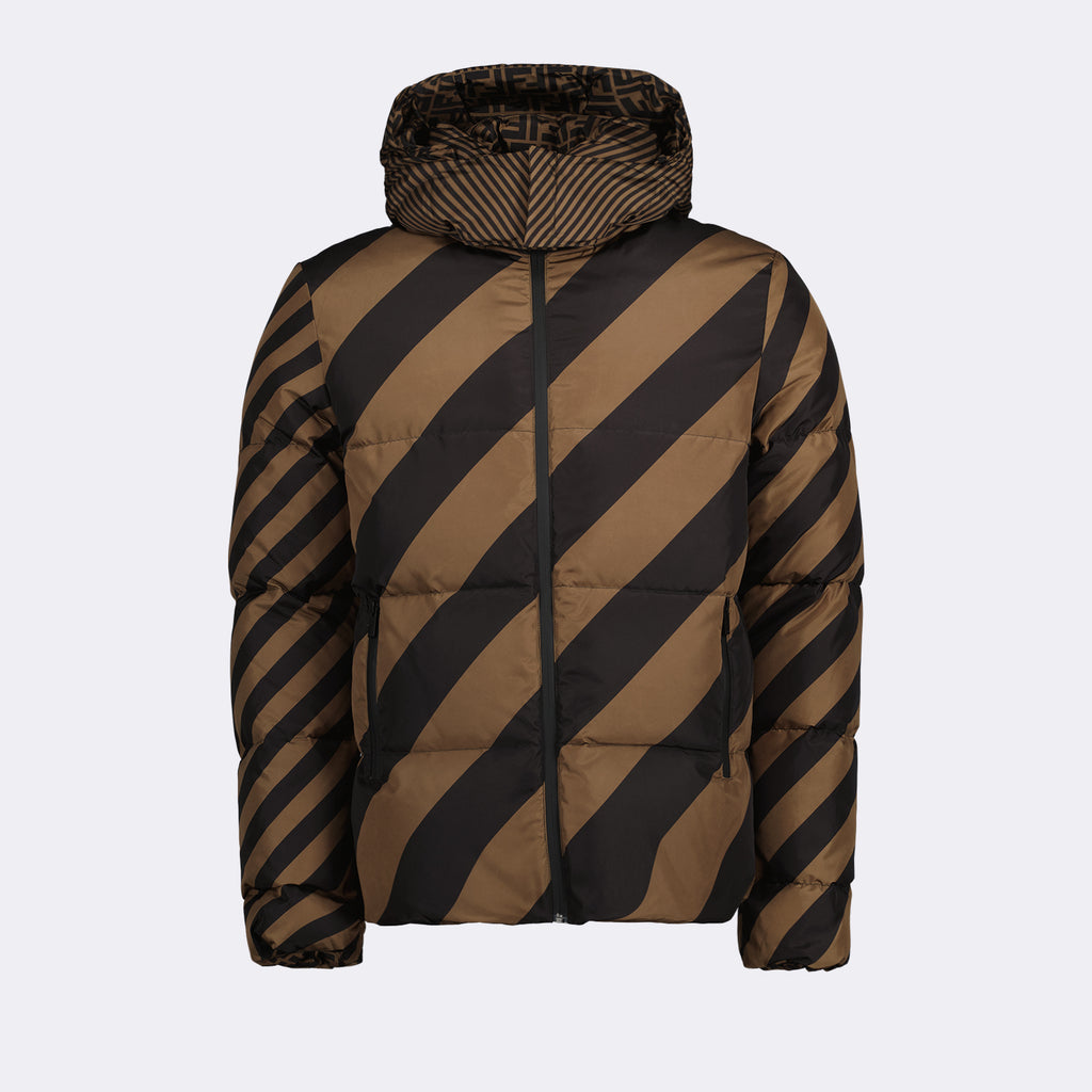 Manteaux Doudoune réversible Fendi Marron Homme