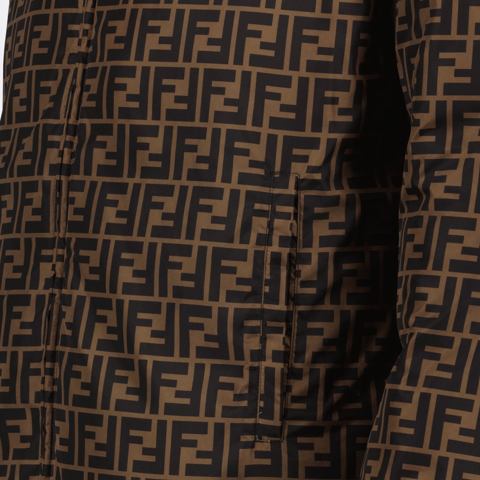 Manteaux Doudoune réversible Fendi Marron Homme