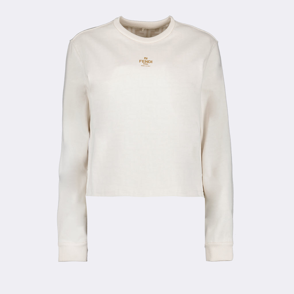 Moletons Sweatshirt réversible Fendi Branco Femme