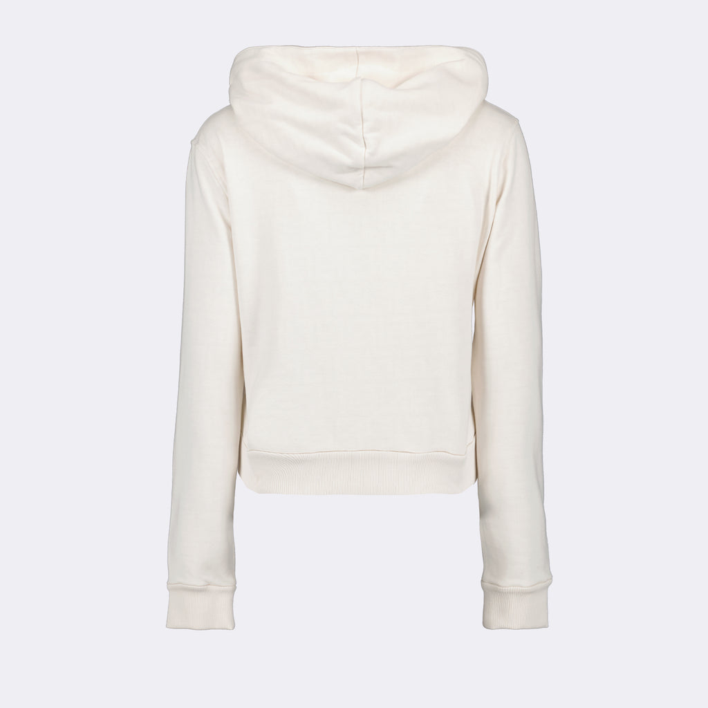 Felpe Sweat à capuche réversible Fendi Bianco Femme
