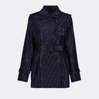 Mäntel Trench-coat FF Fendi Blau Femme