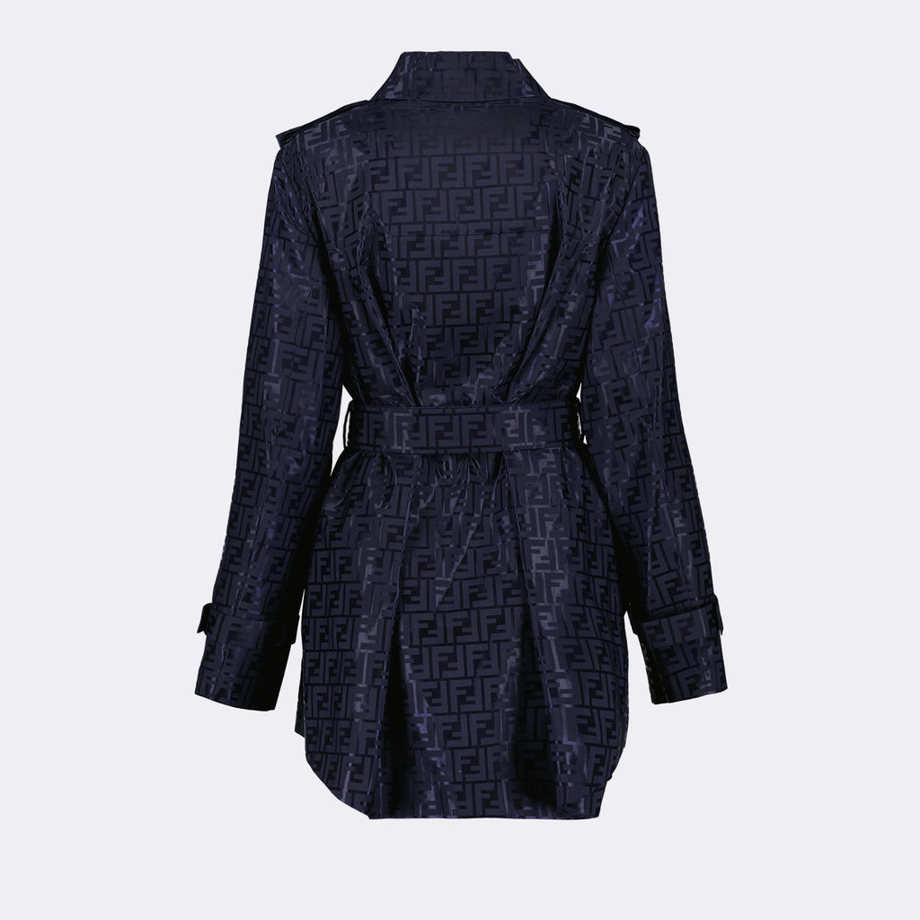 Mäntel Trench-coat FF Fendi Blau Femme