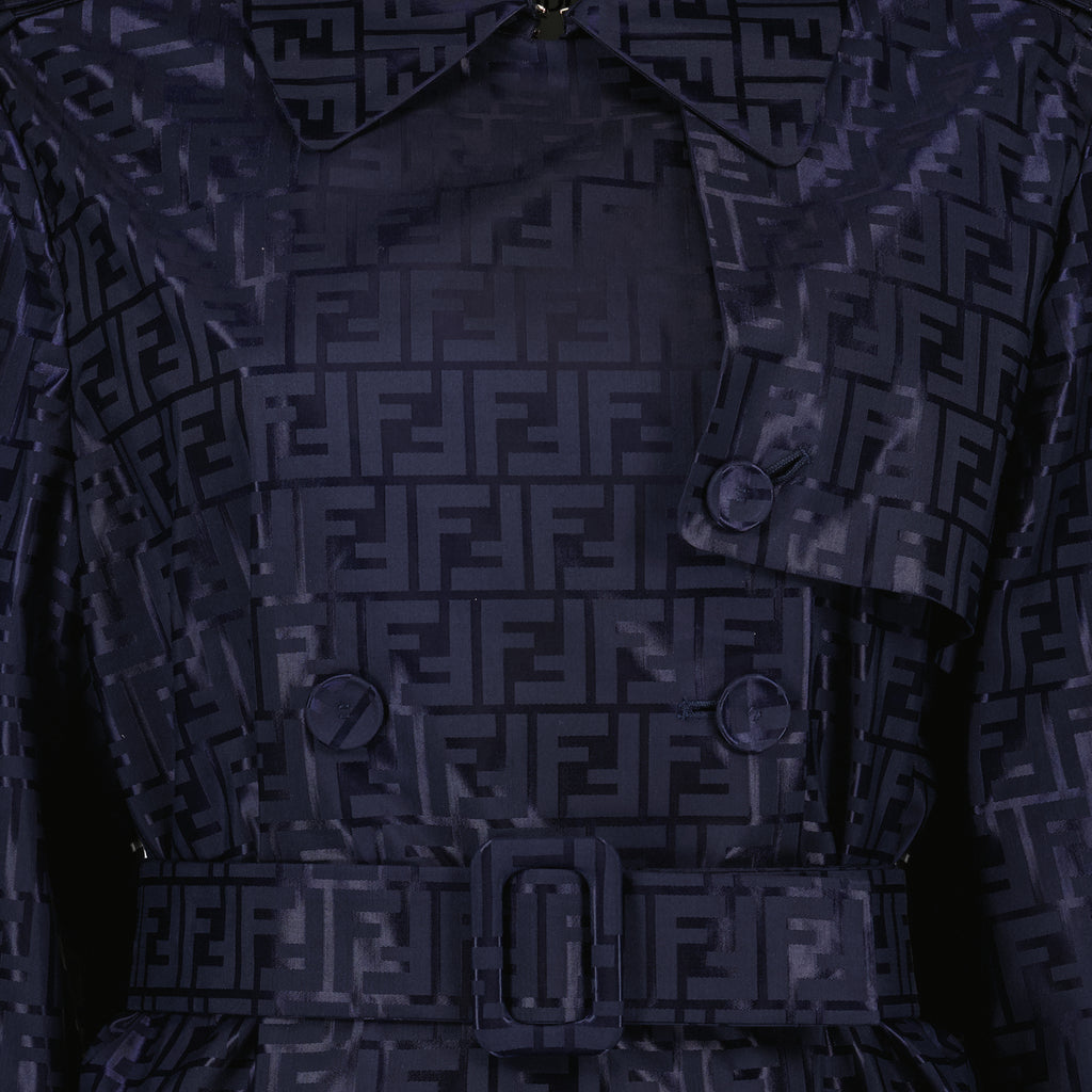 Mäntel Trench-coat FF Fendi Blau Femme