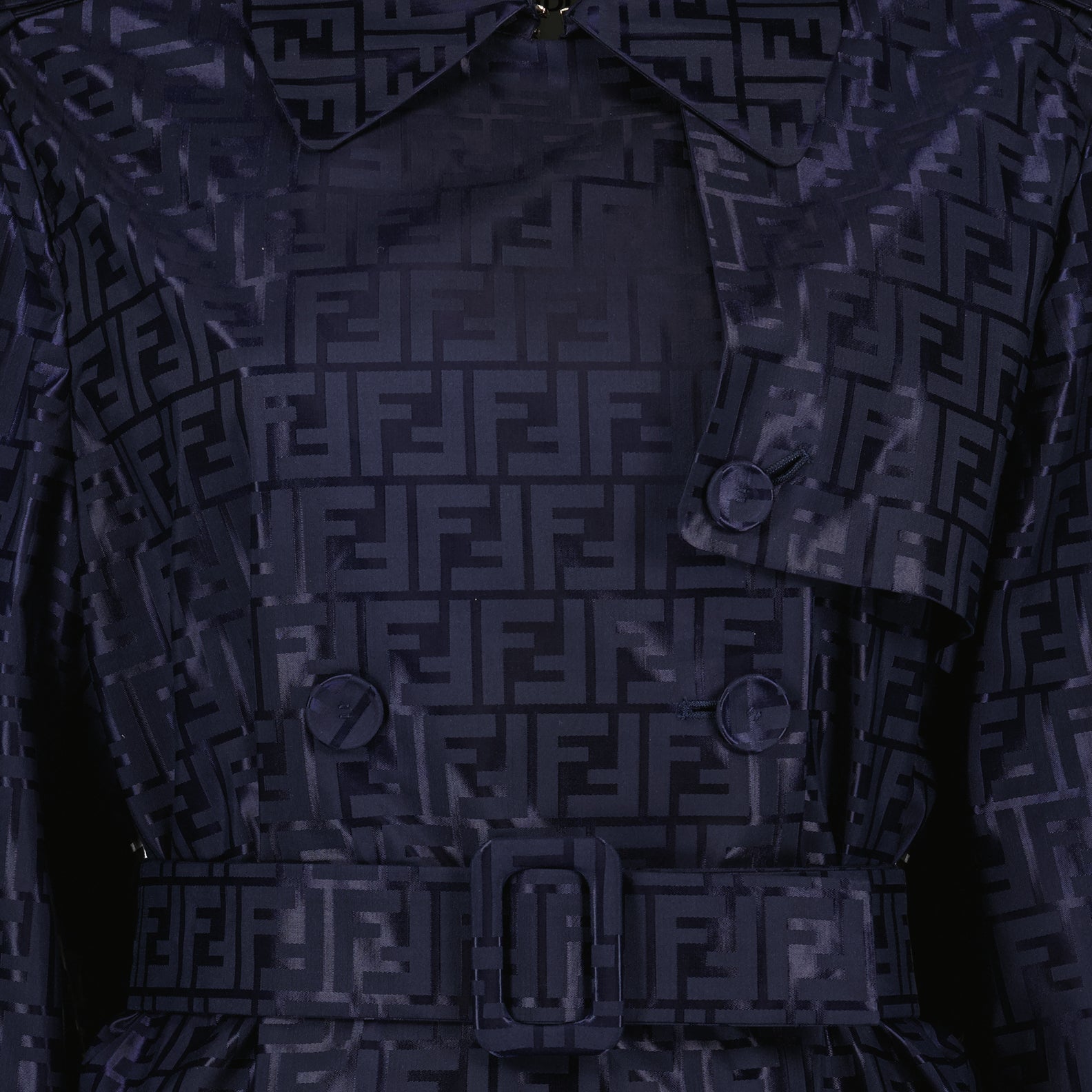 Mäntel Trench-coat FF Fendi Blau Femme