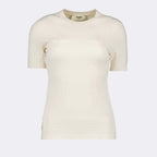 T-shirts T-shirt FF Fendi Beige Femme