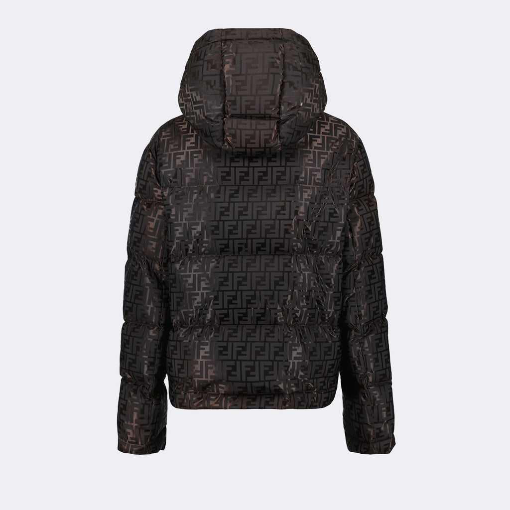 Manteaux Doudoune FF Fendi Marron Femme