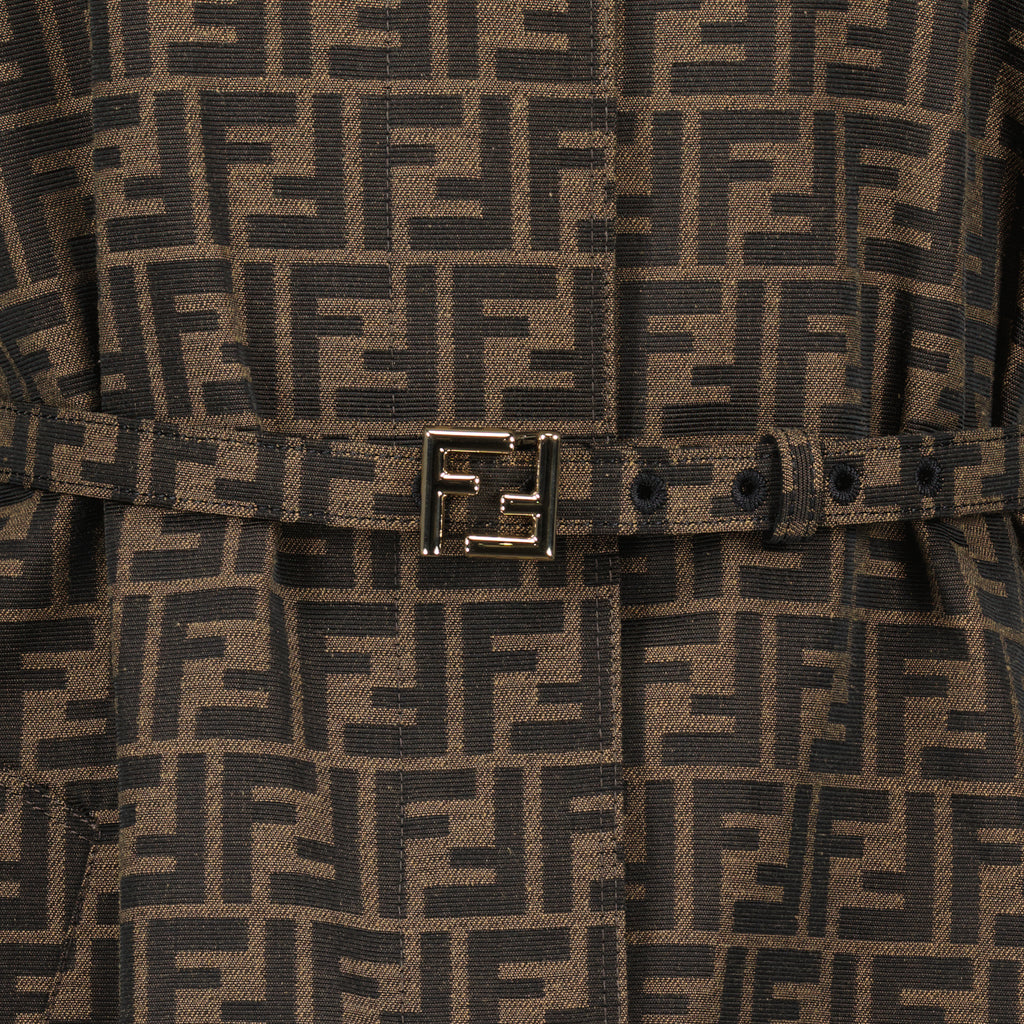 Manteaux Manteau trench FF Fendi Marron Femme