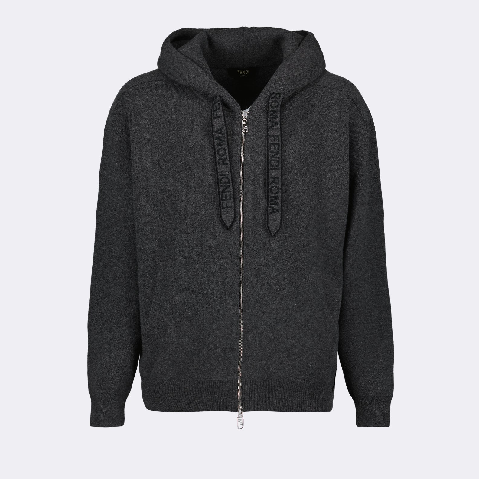 Sweatshirt zippé en cachemire