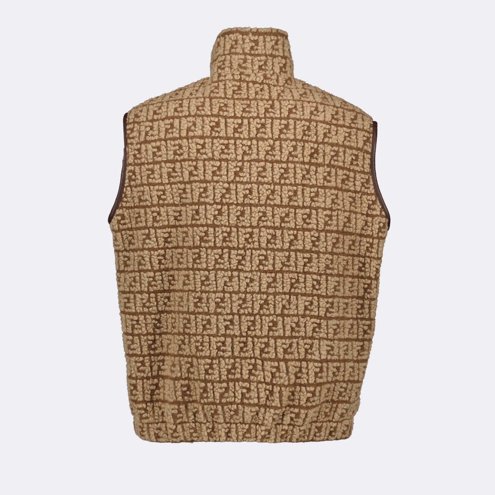 Jaquetas Colete Sem Mangas Fendi Bege Homme