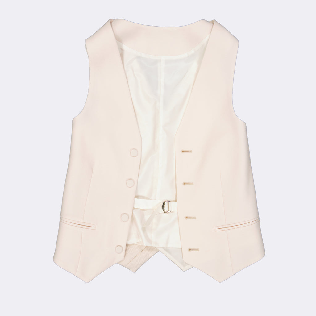 Jaquetas Colete Sem Mangas Fendi Bege Femme